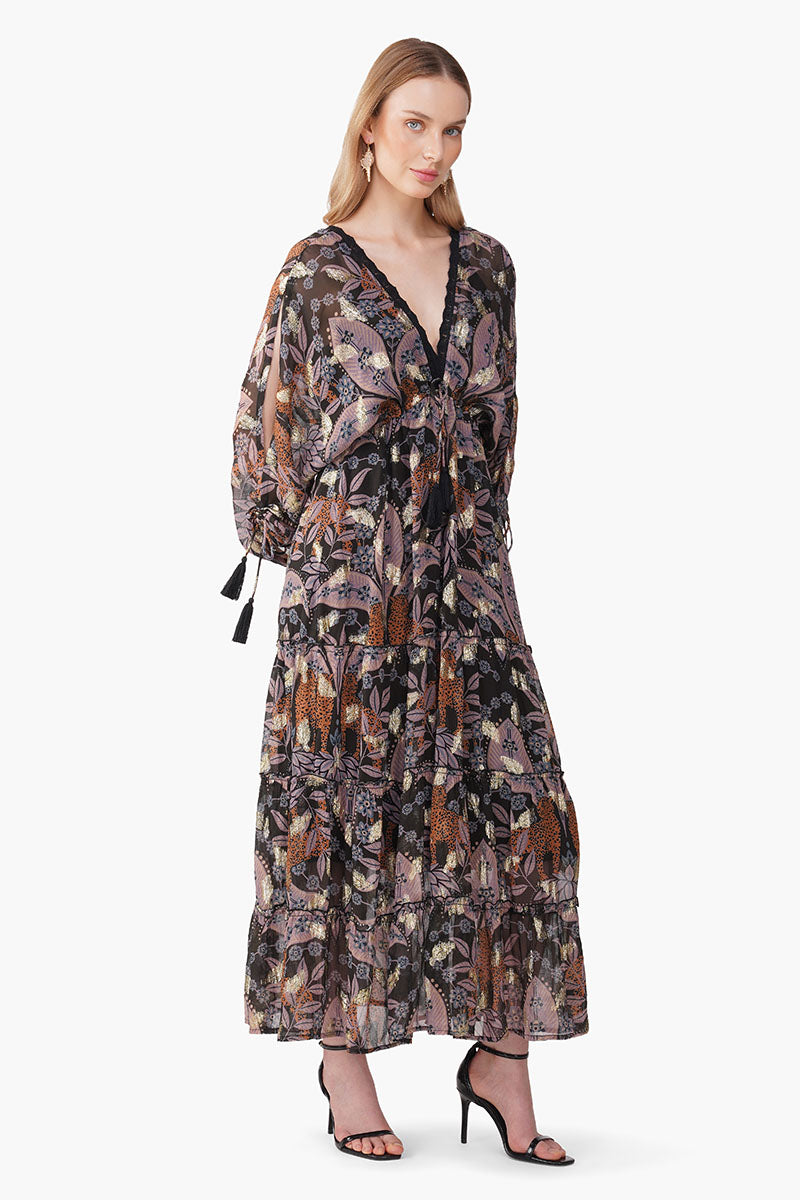 Urban Luxe Jungle Printed Maxi Dress