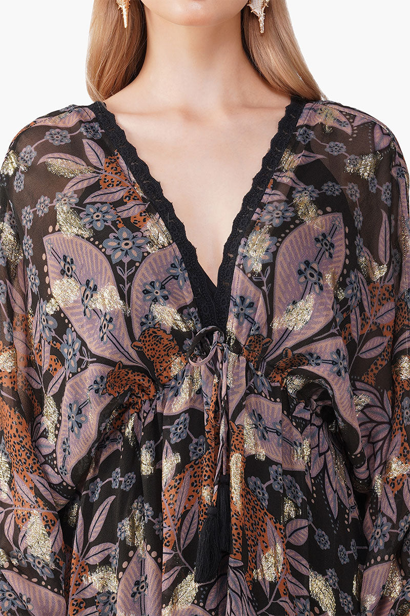 Urban Luxe Jungle Printed Maxi Dress