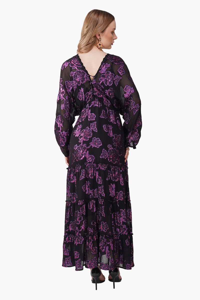 Starlit Orchid Lurex Eve Maxi Dress