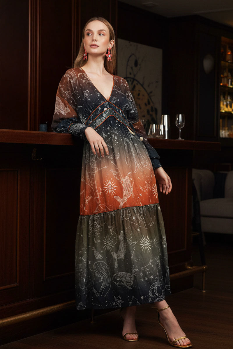 Galaxy Dream Ombray Maxi Dress
