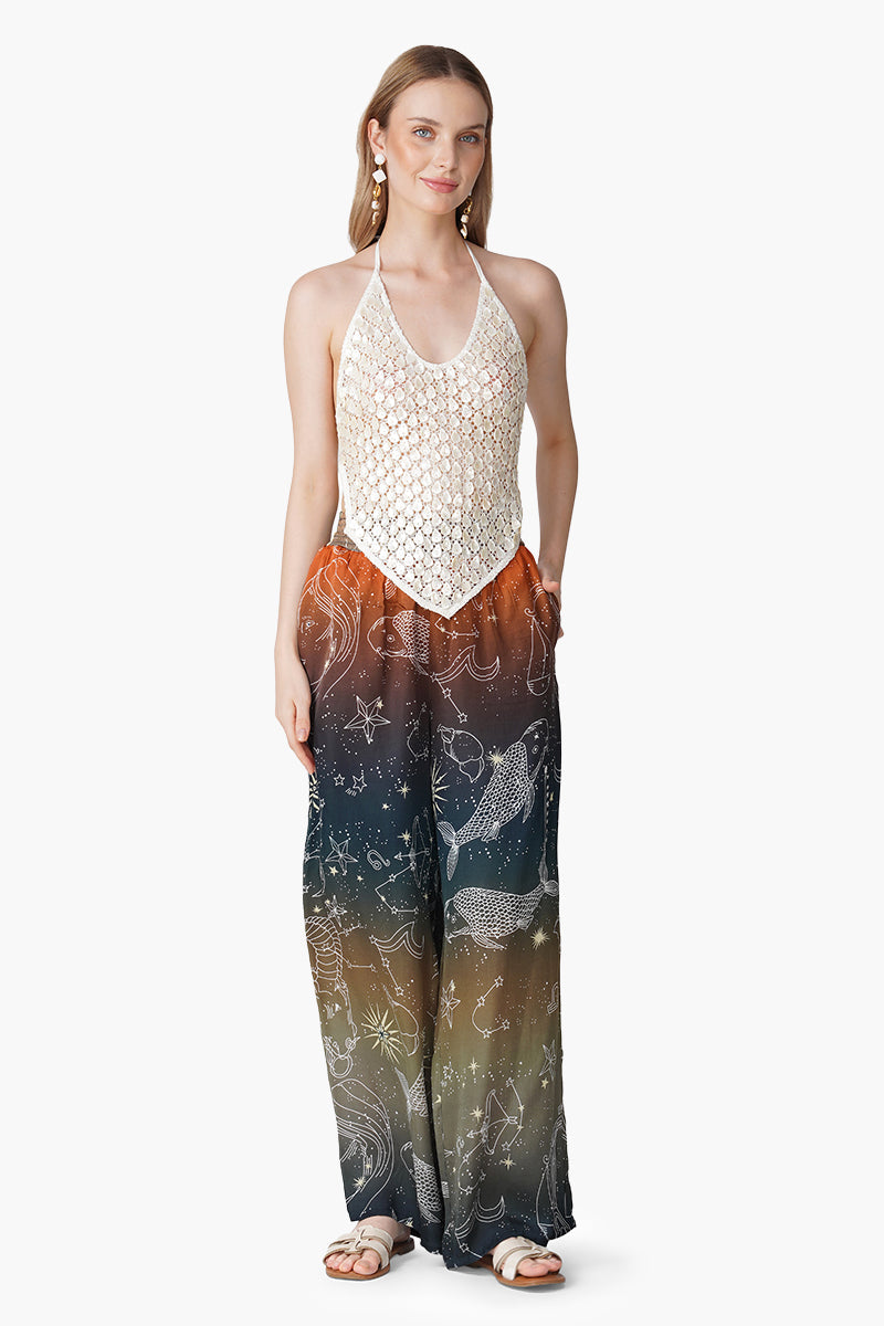 Handcrafted Pearls White Cover Up