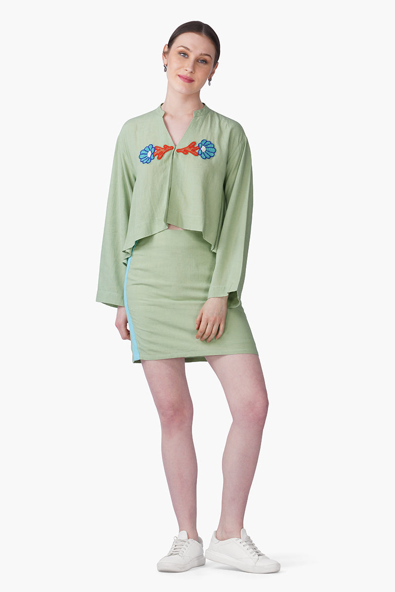 Evergreen Fitted Short Skirt | view 1