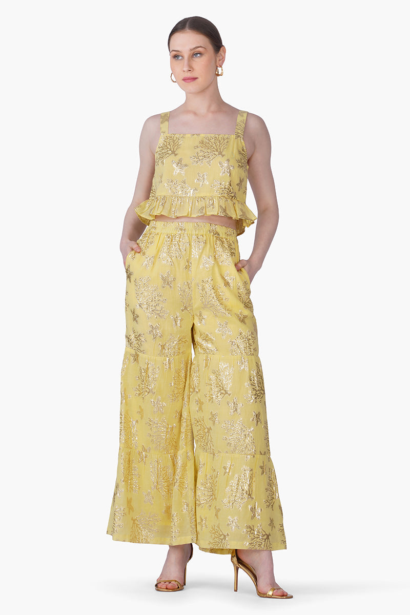 Sunlit Sea Coastal Lurex Top