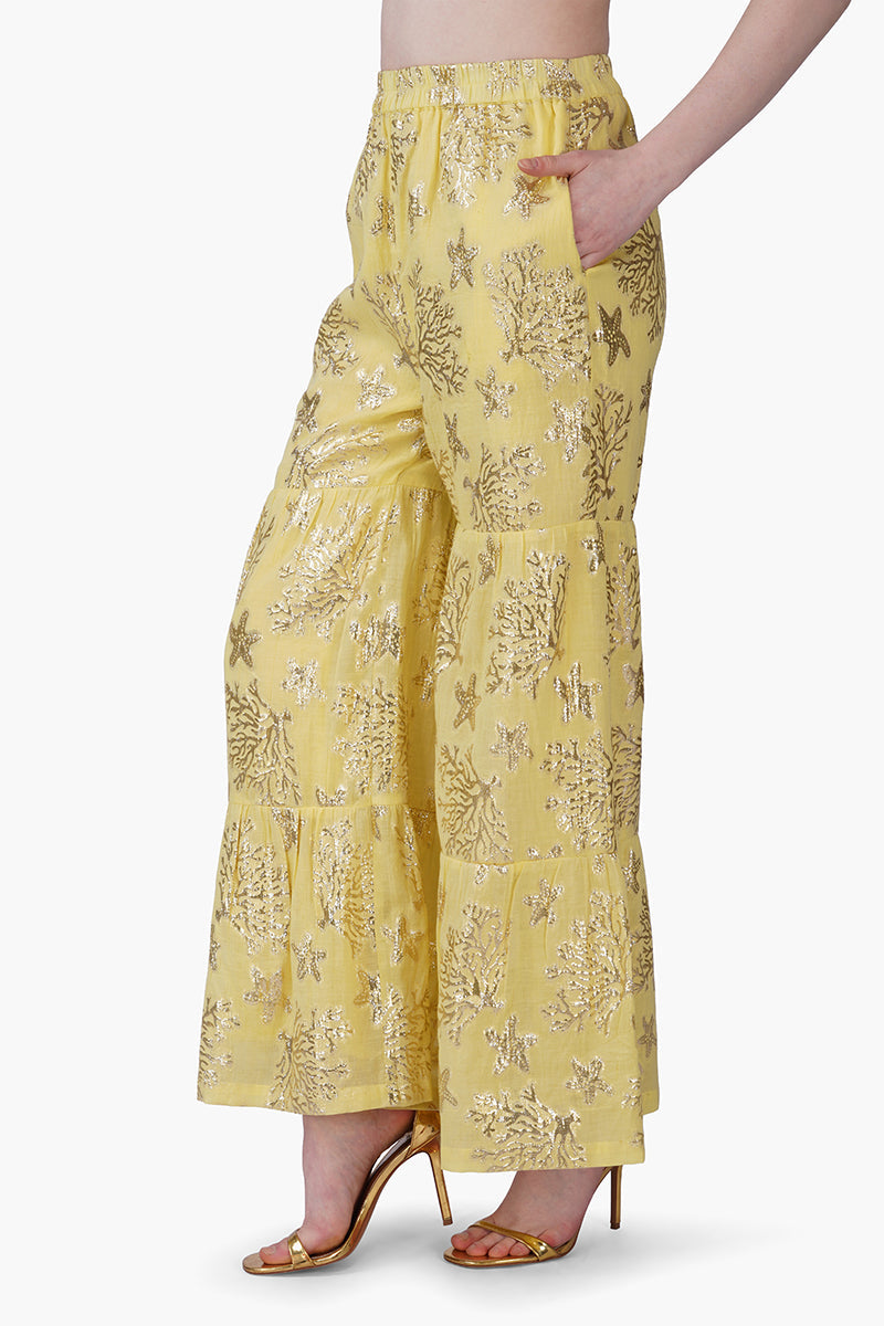 Sunlit Sea Coastal Lurex Pants