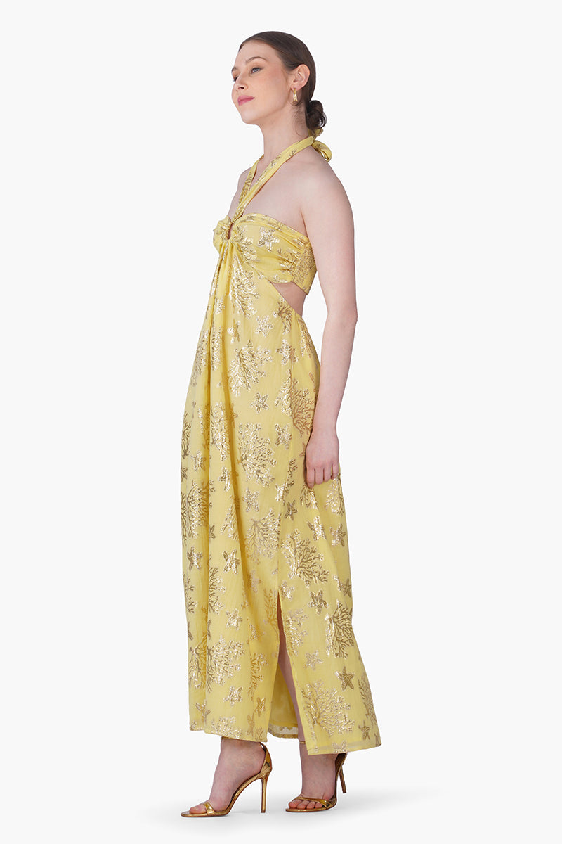 Sunlit Sea Coastal Lurex Dress