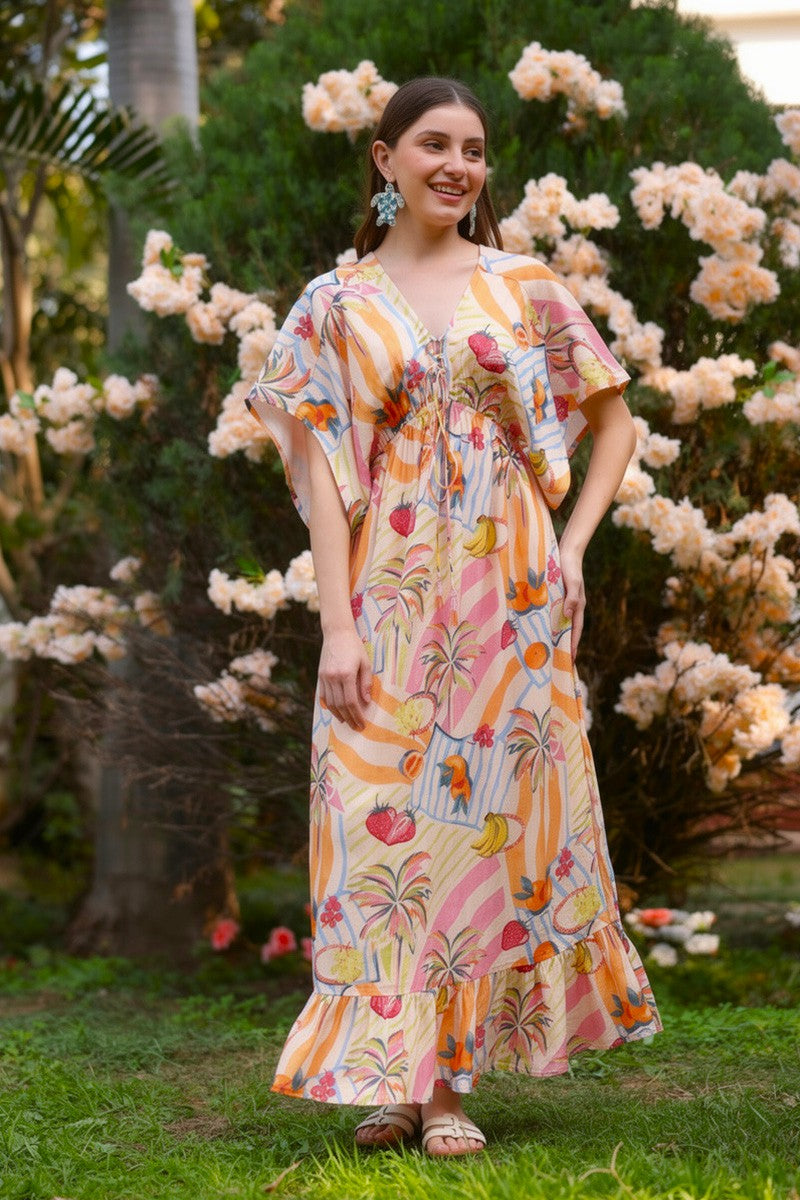 america and beyond maxi dress America & Beyond Women's Berry Pop Maxi Dress