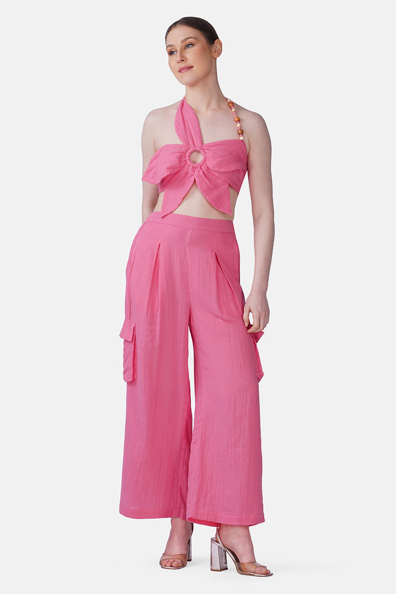 Bold Rose Cargo Pants | view 1