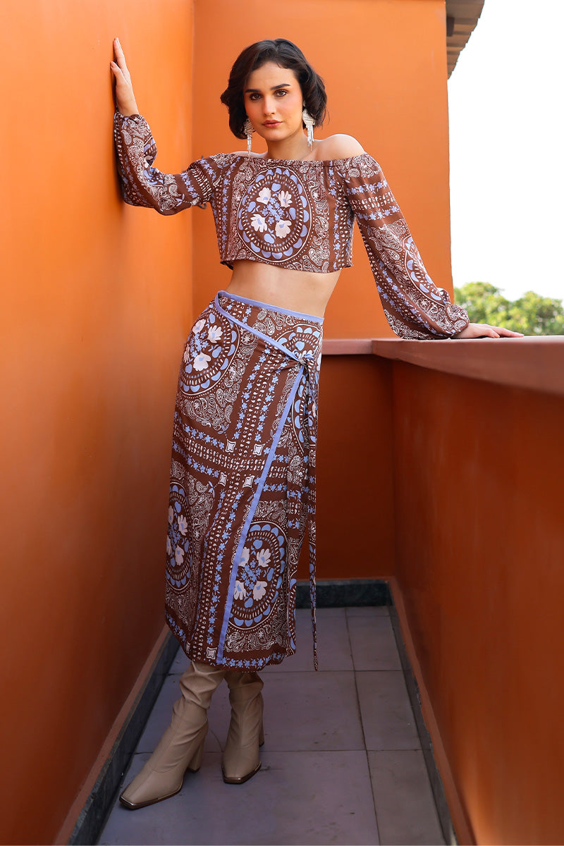 Sundown Bandana Wrap Skirt | view 1