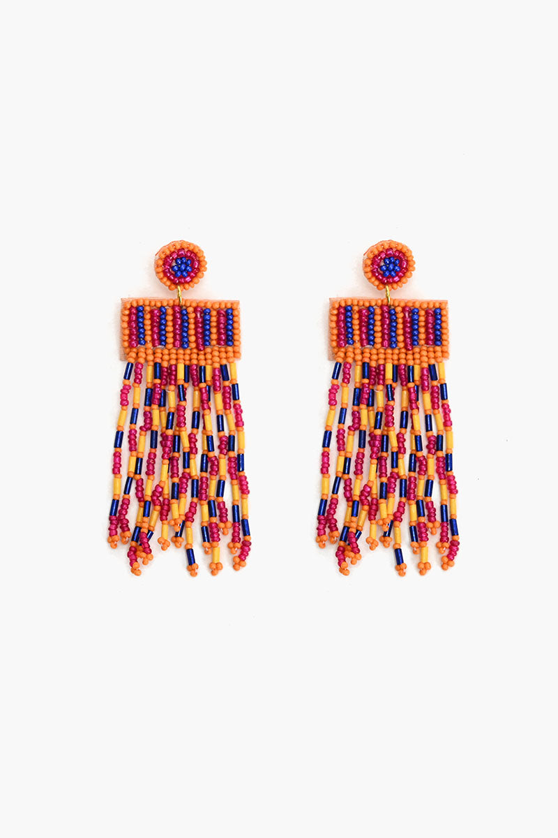 Shakira Multi Color Beaded Earring