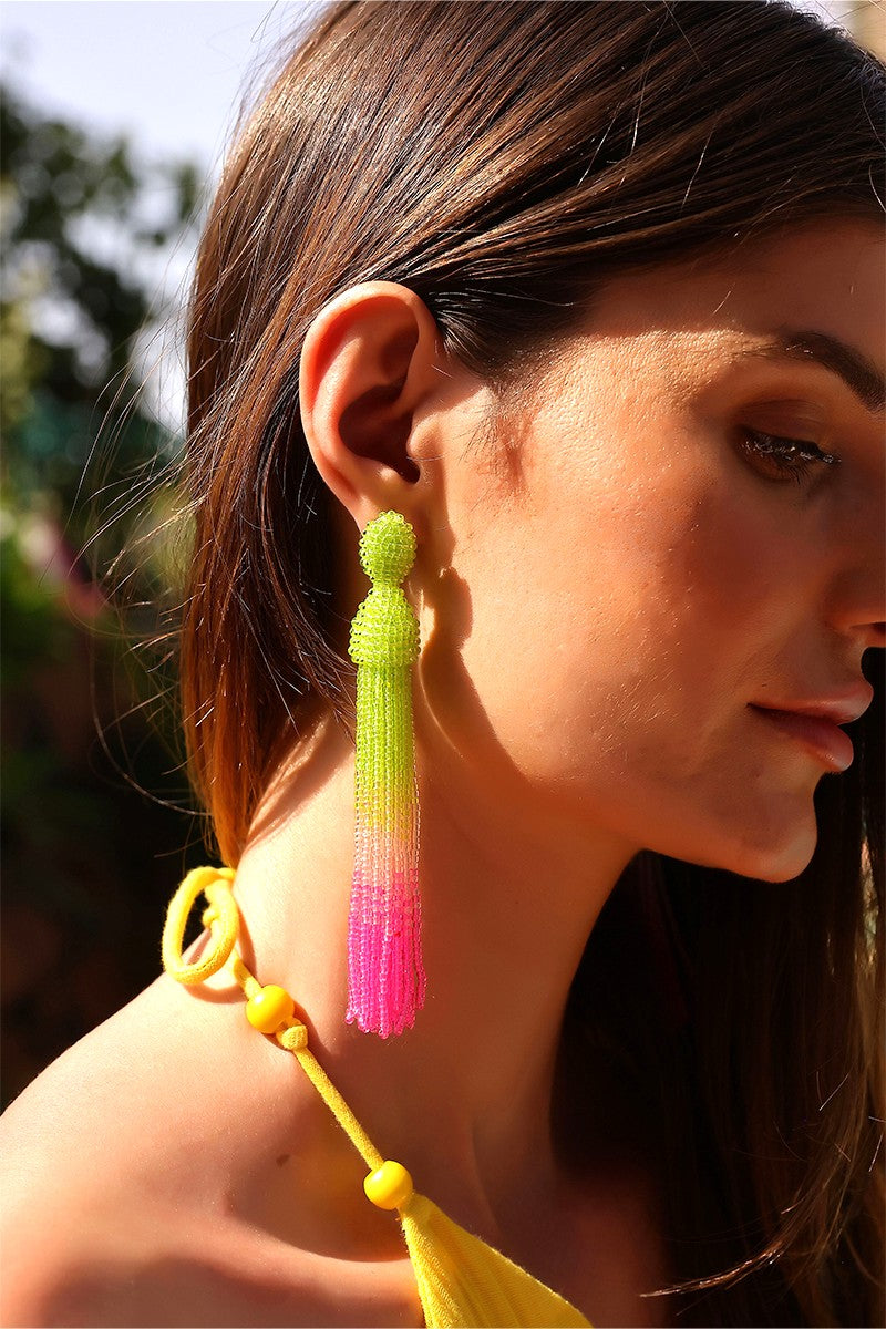 Tassel Pop Drop Earrings