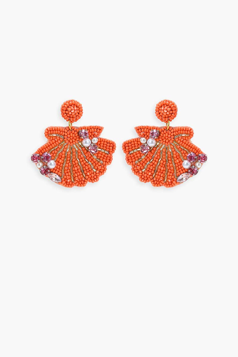 Coral Crush Drop Earrings