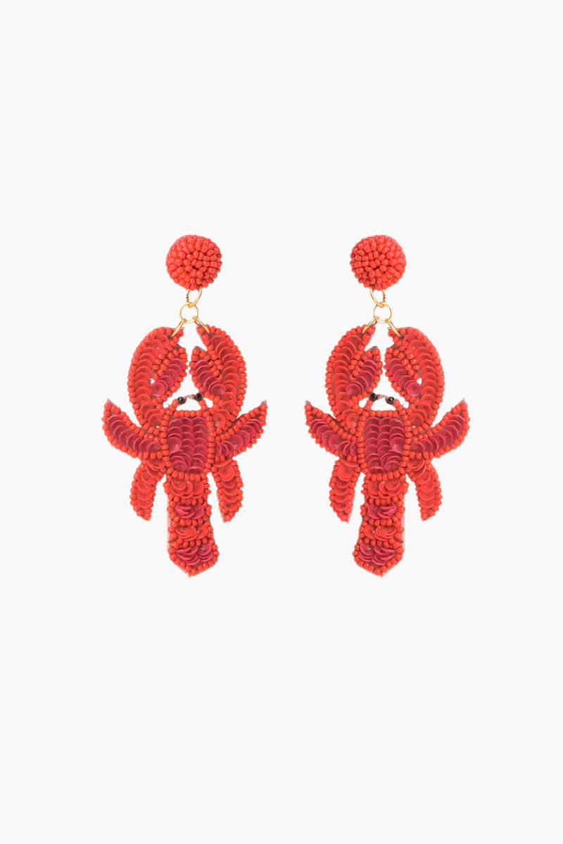 Coastal Claw Beaded Earrings