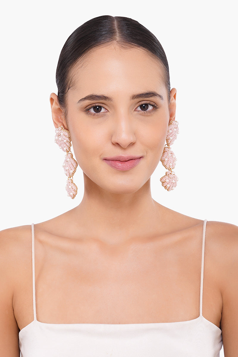 Pearl Shell Beaded Earrings