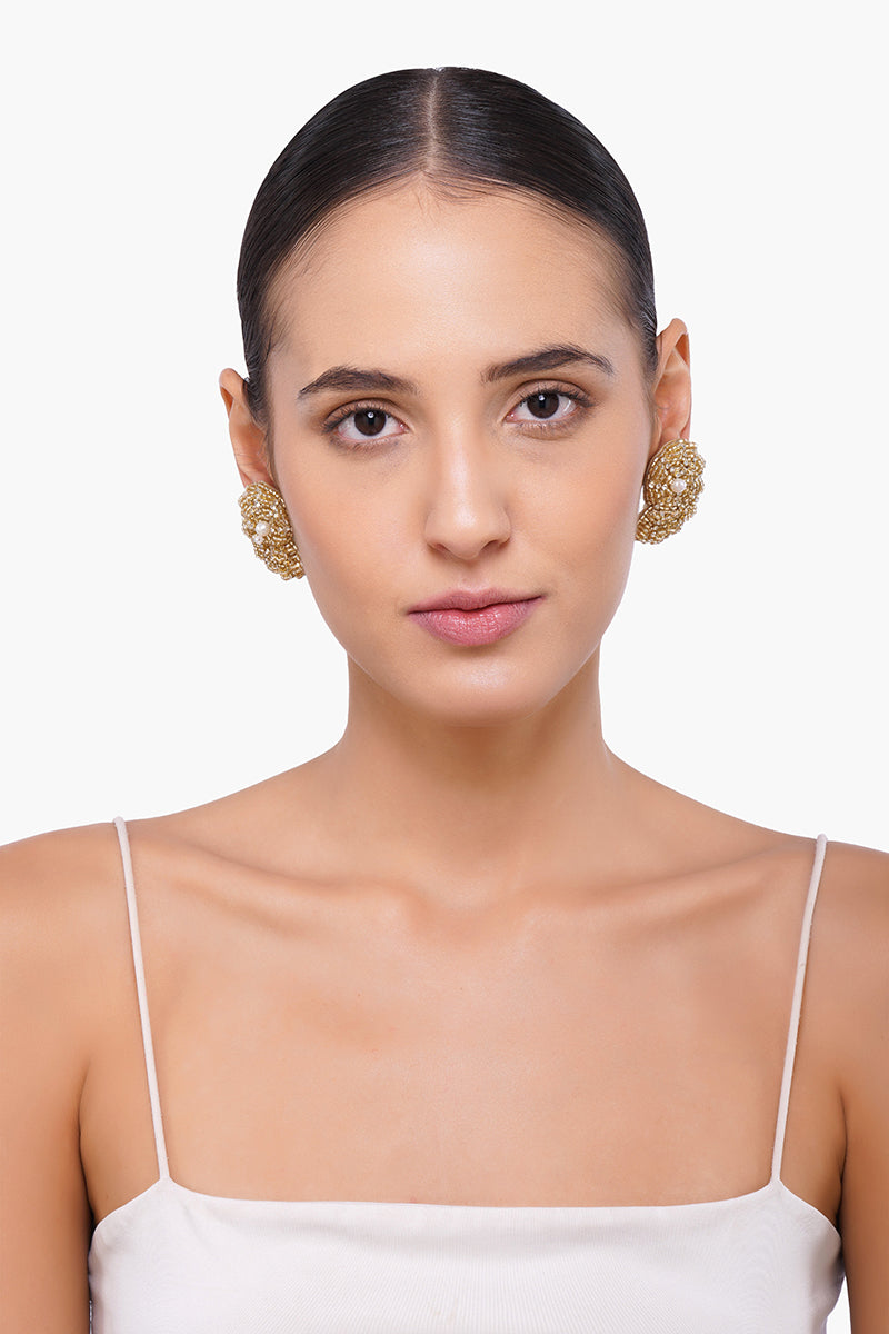 Nautilus Beaded Earrings