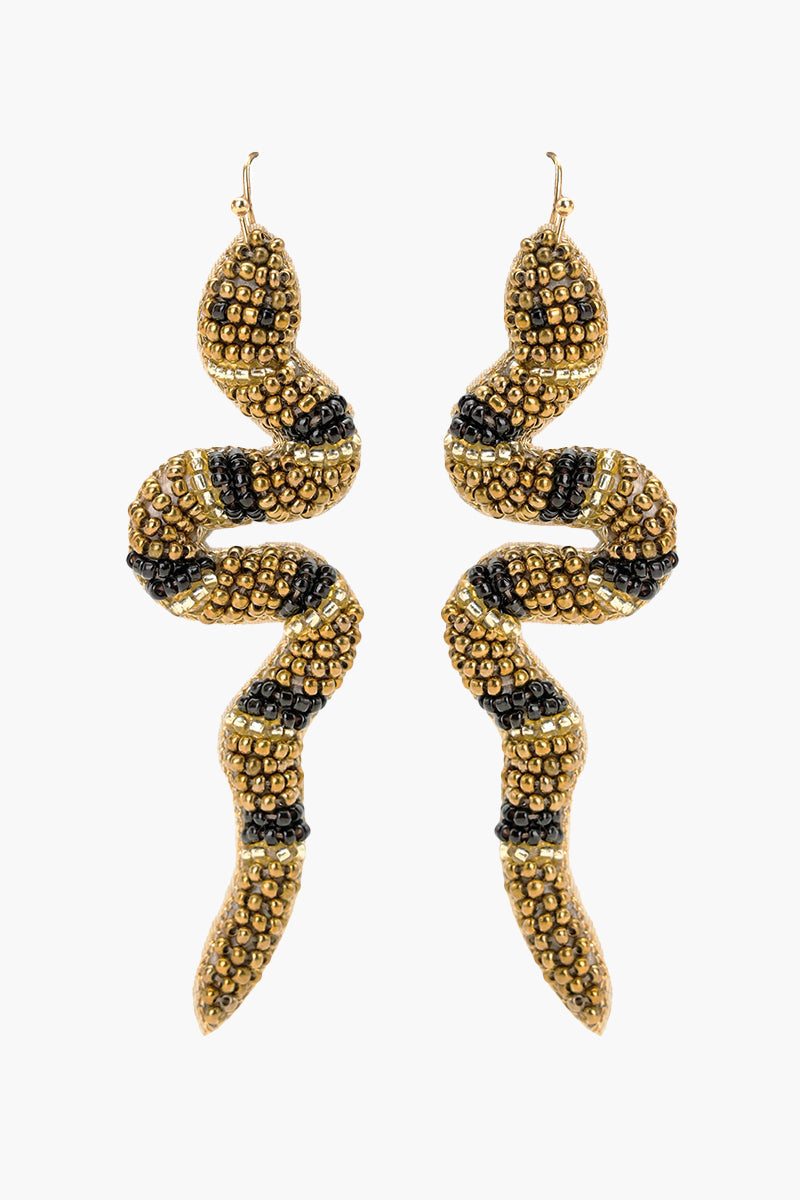 Venom Charm Beaded Earrings