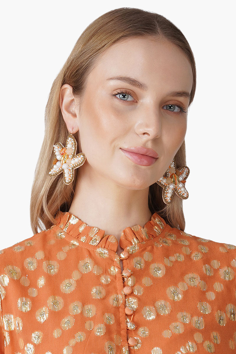 Starfish Stroll Hoops Earrings