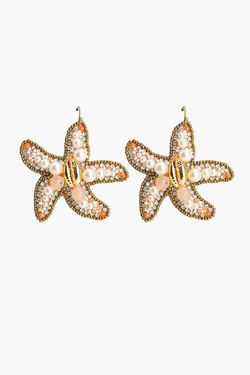 Starfish Stroll Hoops Earrings