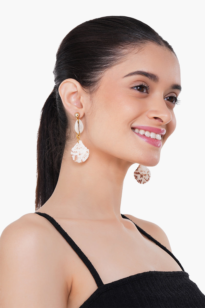 Shell Shock Hoops Earrings