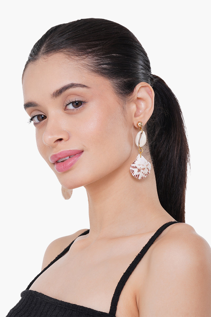 Shell Shock Hoops Earrings