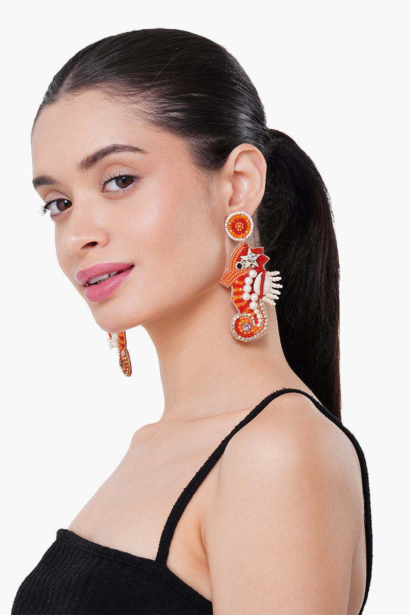 Seahorse Soiree Drop Earrings