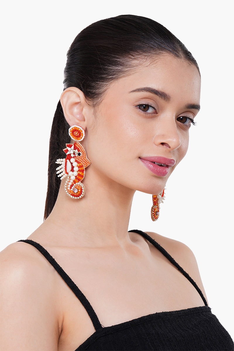 Seahorse Soiree Drop Earrings
