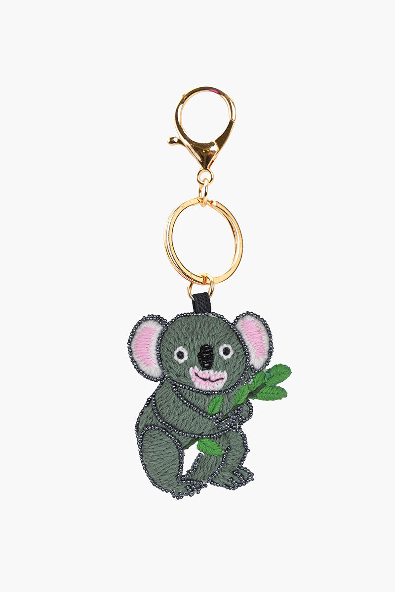 Koala Bliss Animal Hand-Beaded Bag Charm