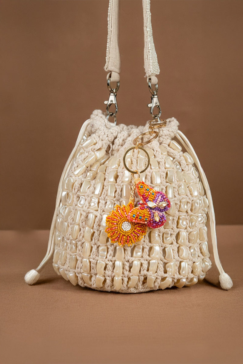 Butterfly Wings Of Sunshine Hand-Beaded Charm