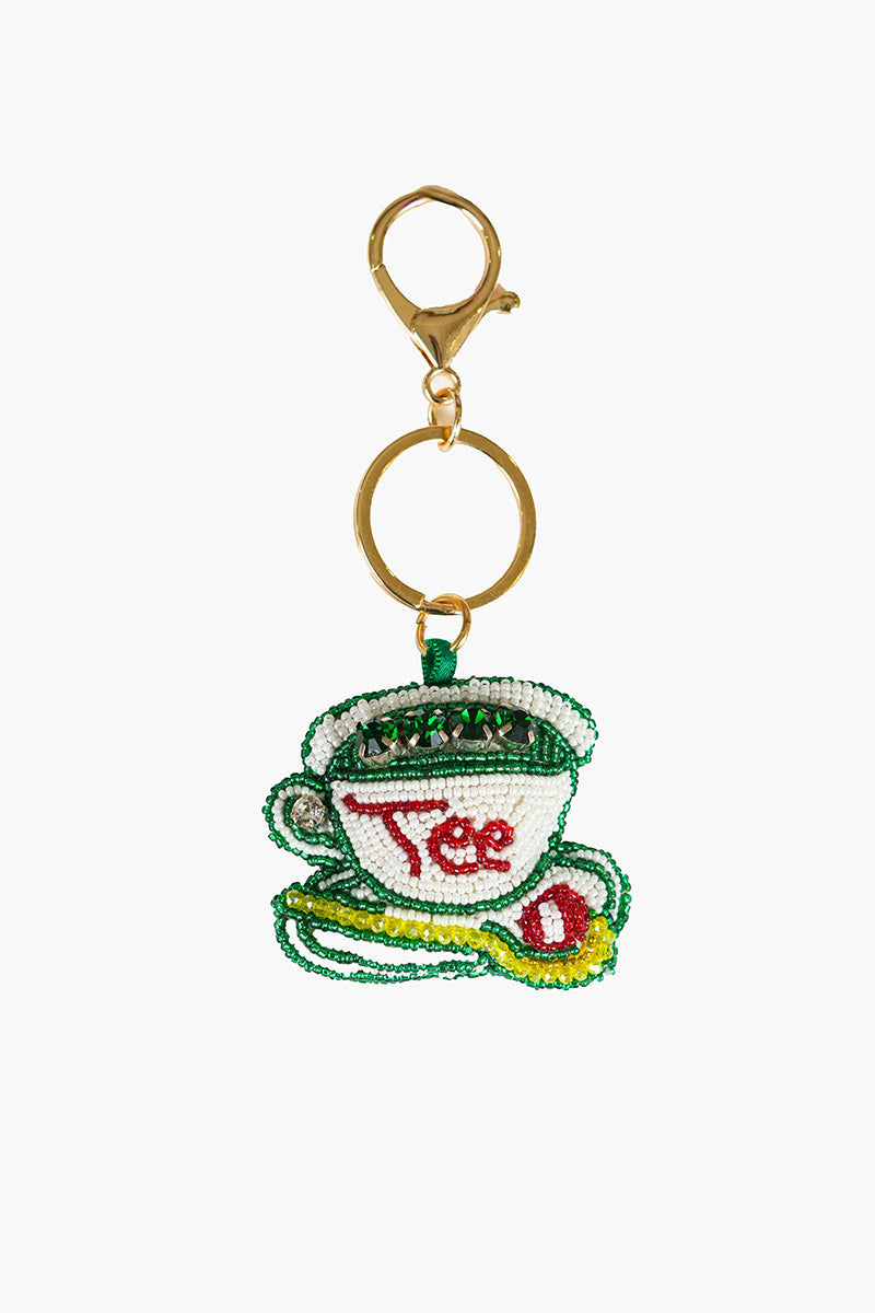 Golf Tee Time Hand-Beaded Boho Bag Charm | view 1
