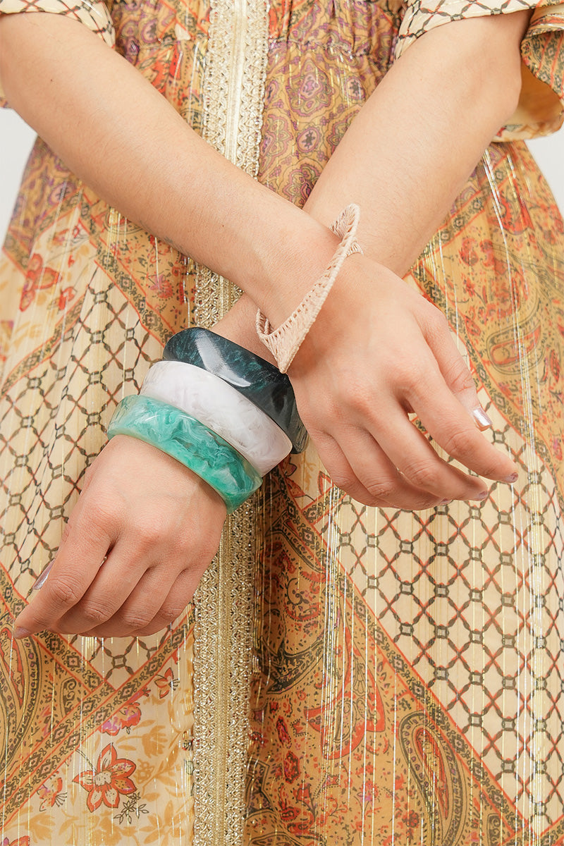 Resin Chic Trio Artisanal Resin Bangle