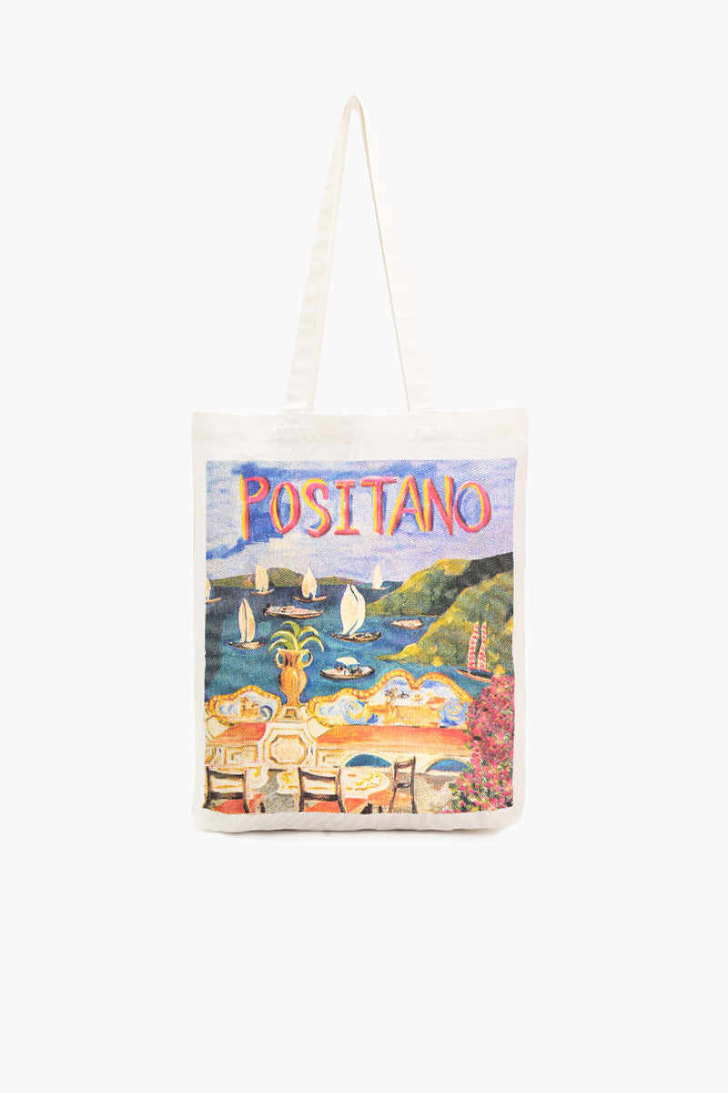 Positano Canvas Tote Bag