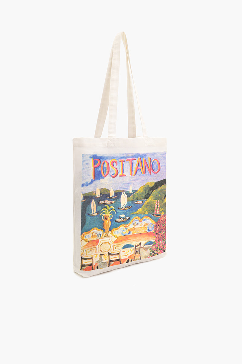 Positano Canvas Tote Bag