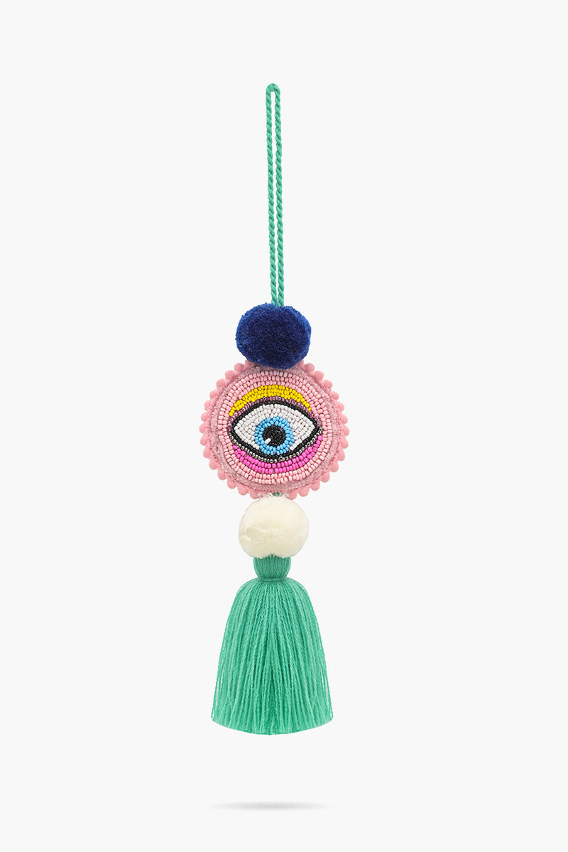 Cotton Candy Gaze Eyes Embellished Tassel