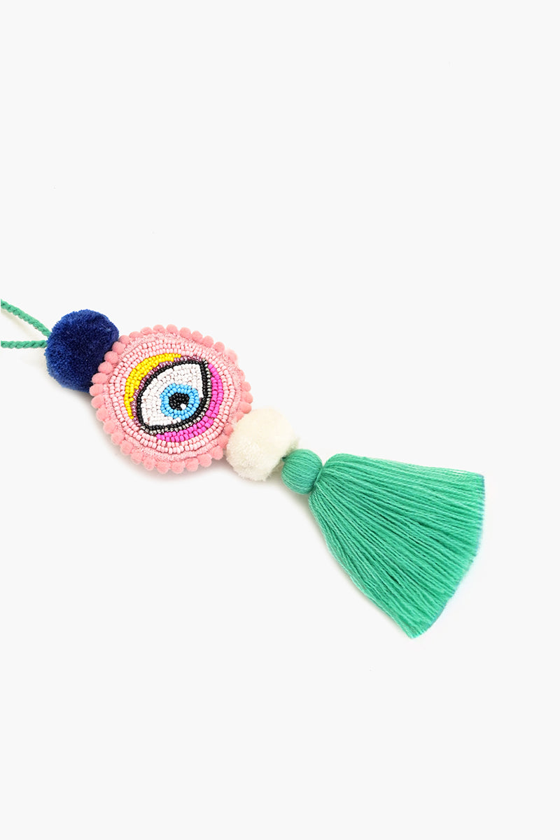 Cotton Candy Gaze Eyes Embellished Tassel