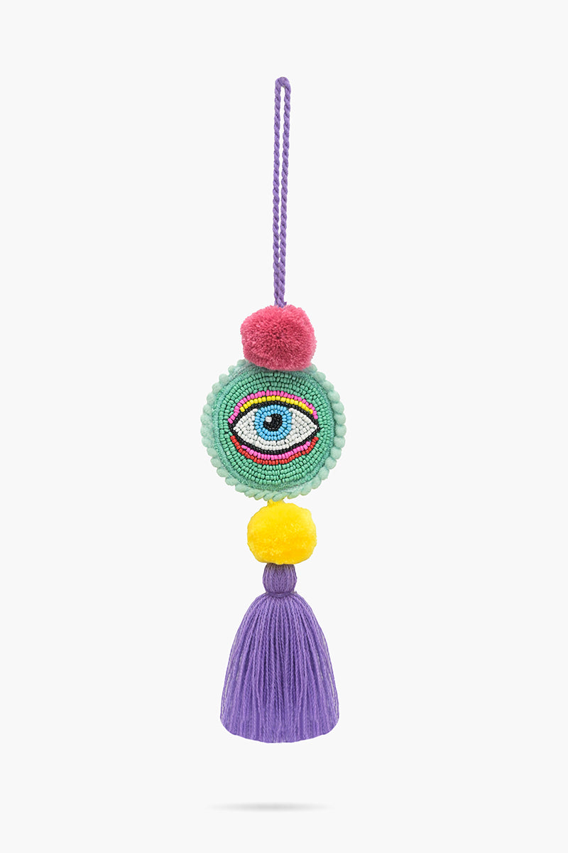 Mint Mirage Eyes Embellished Tassel