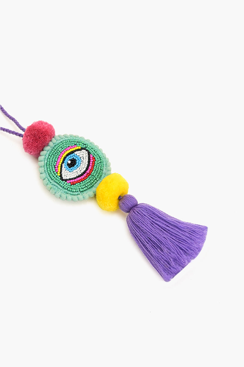 Mint Mirage Eyes Embellished Tassel