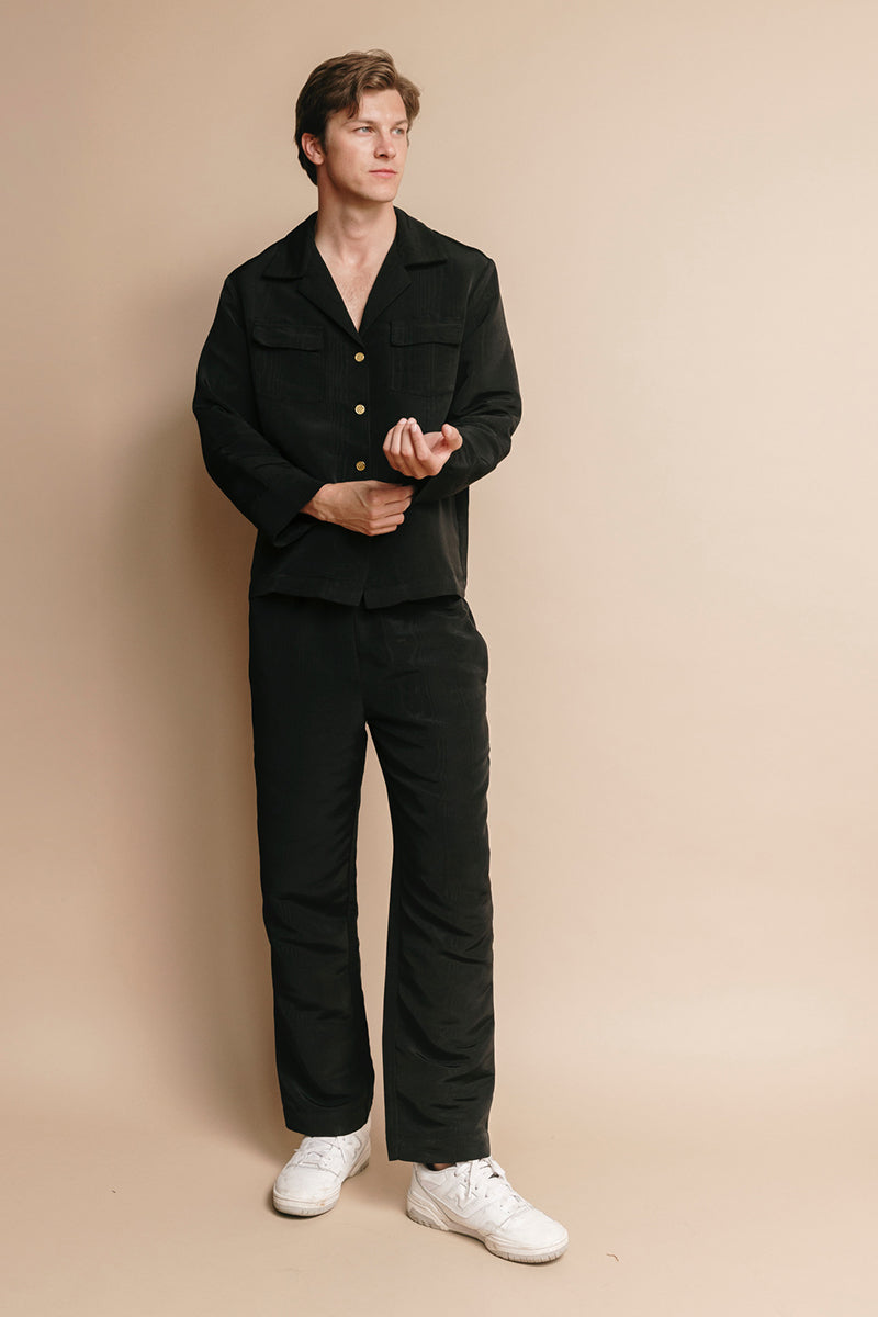 The Co-ord Set (Moire) in Midnight