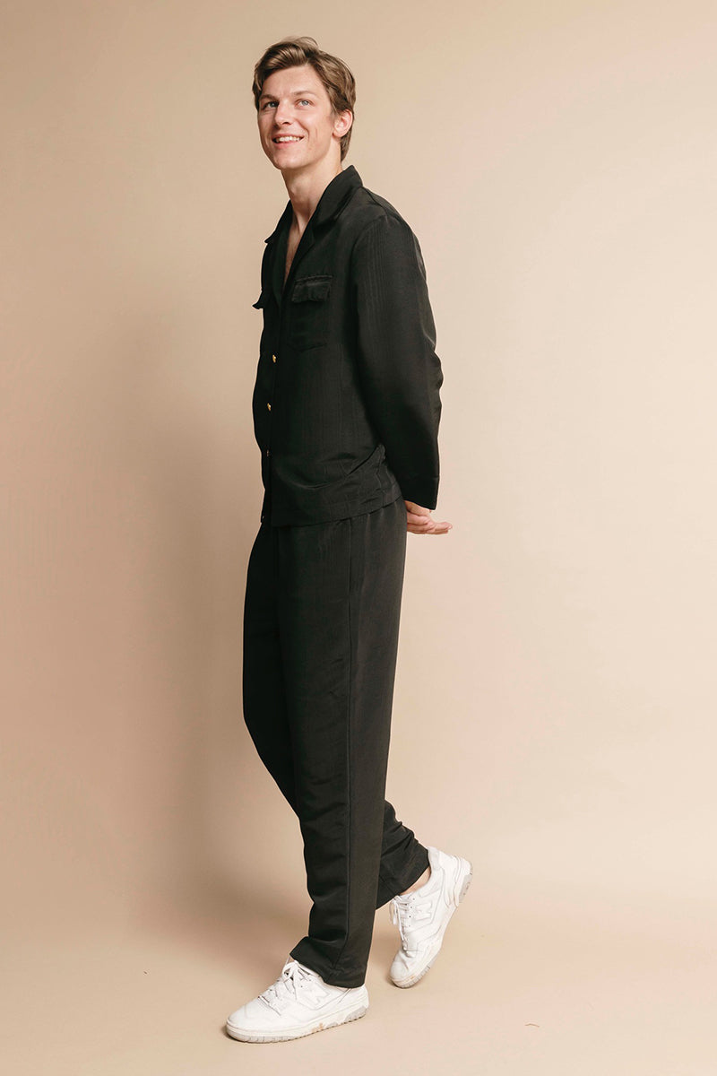 The Co-ord Set (Moire) in Midnight