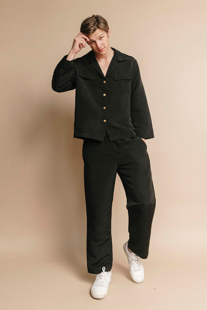 The Co-ord Set (Moire) in Midnight