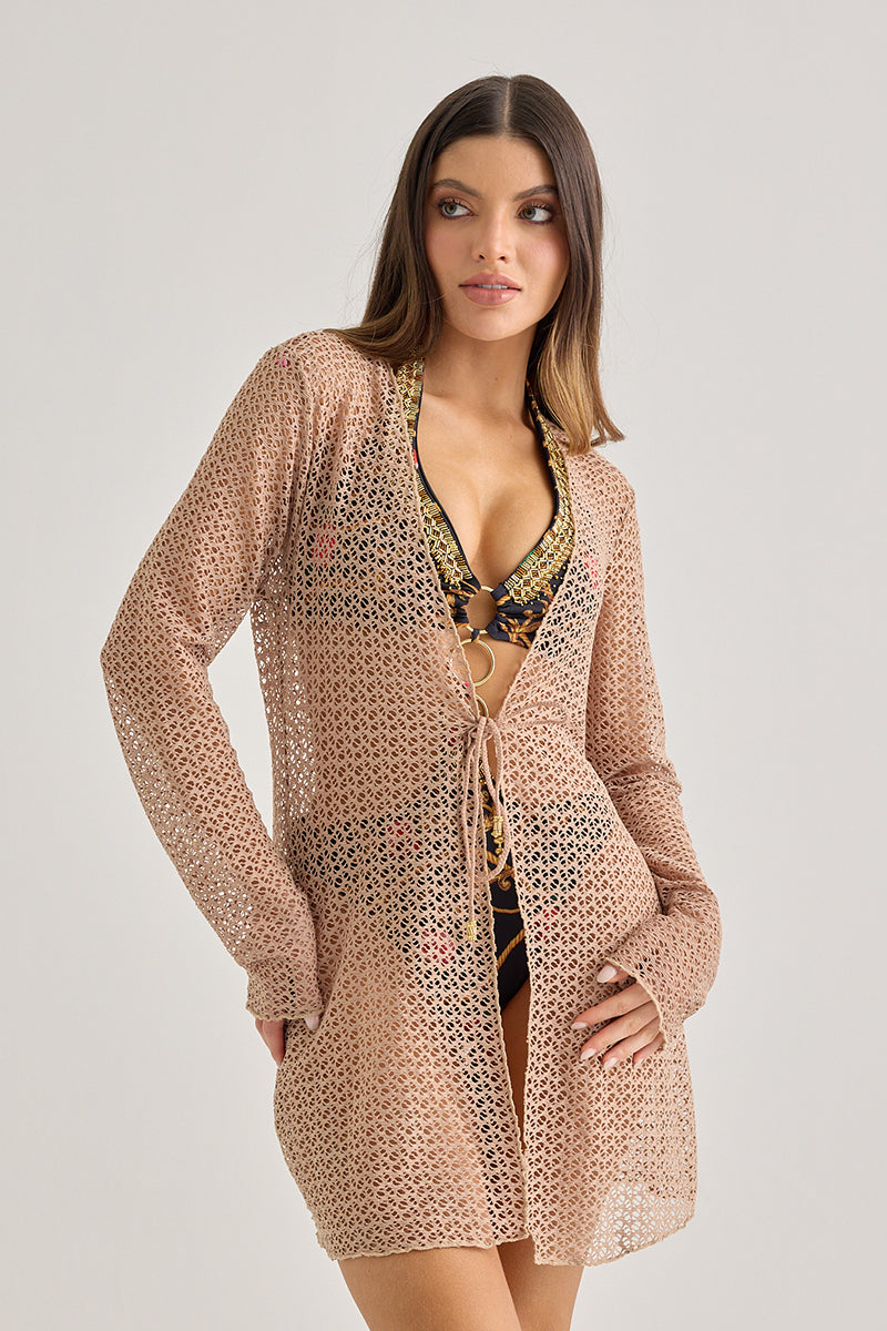 Short Crochet Beach Cover-Up – Effortless Boho Chic