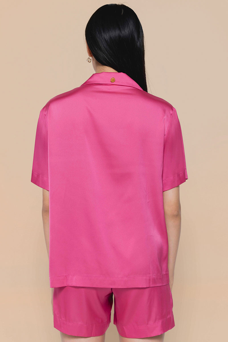 The Co-Ord Short Set in Fuchsia