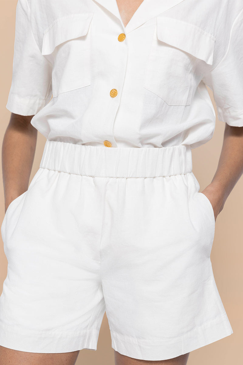 The Co-Ord Short Set in Linen