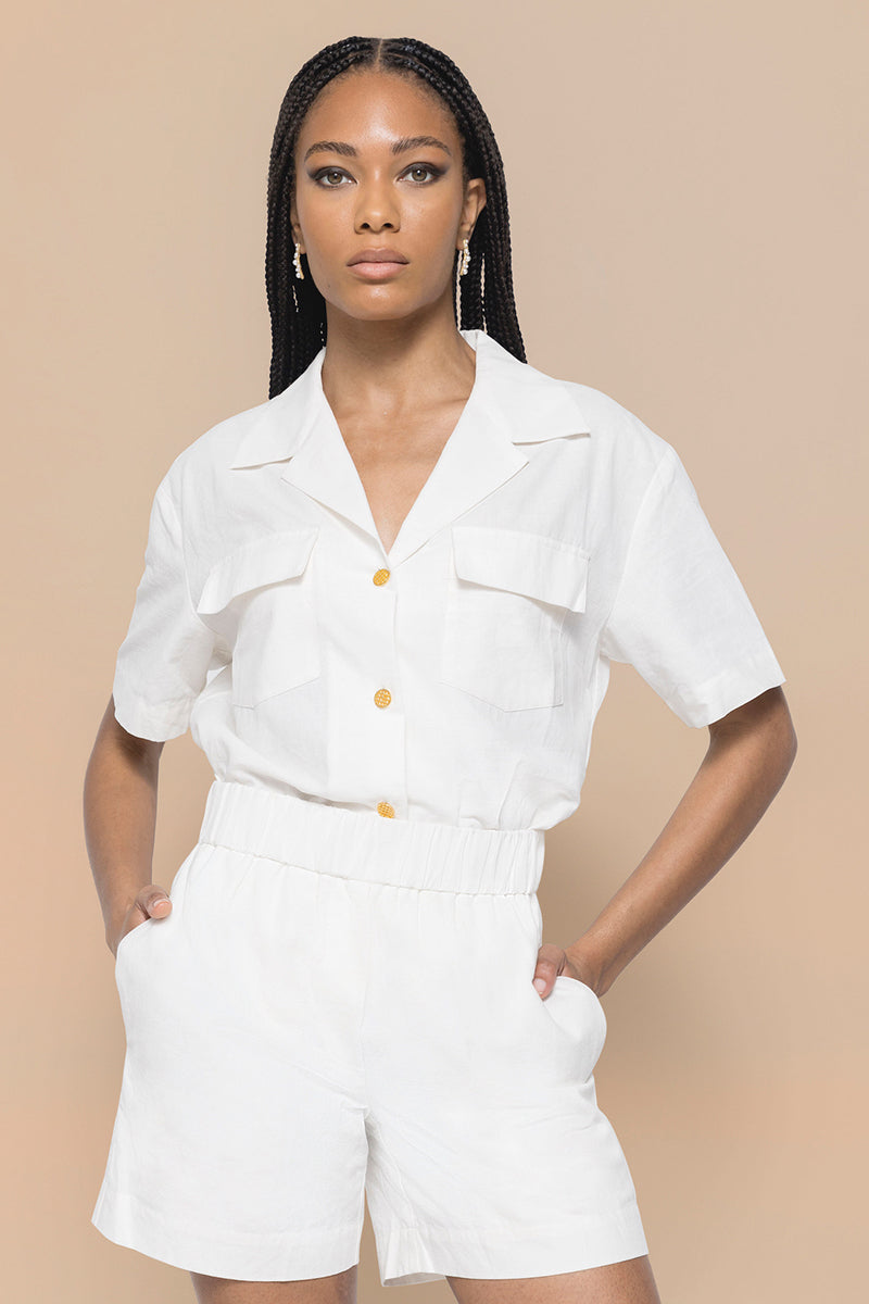 The Co-Ord Short Set in Linen