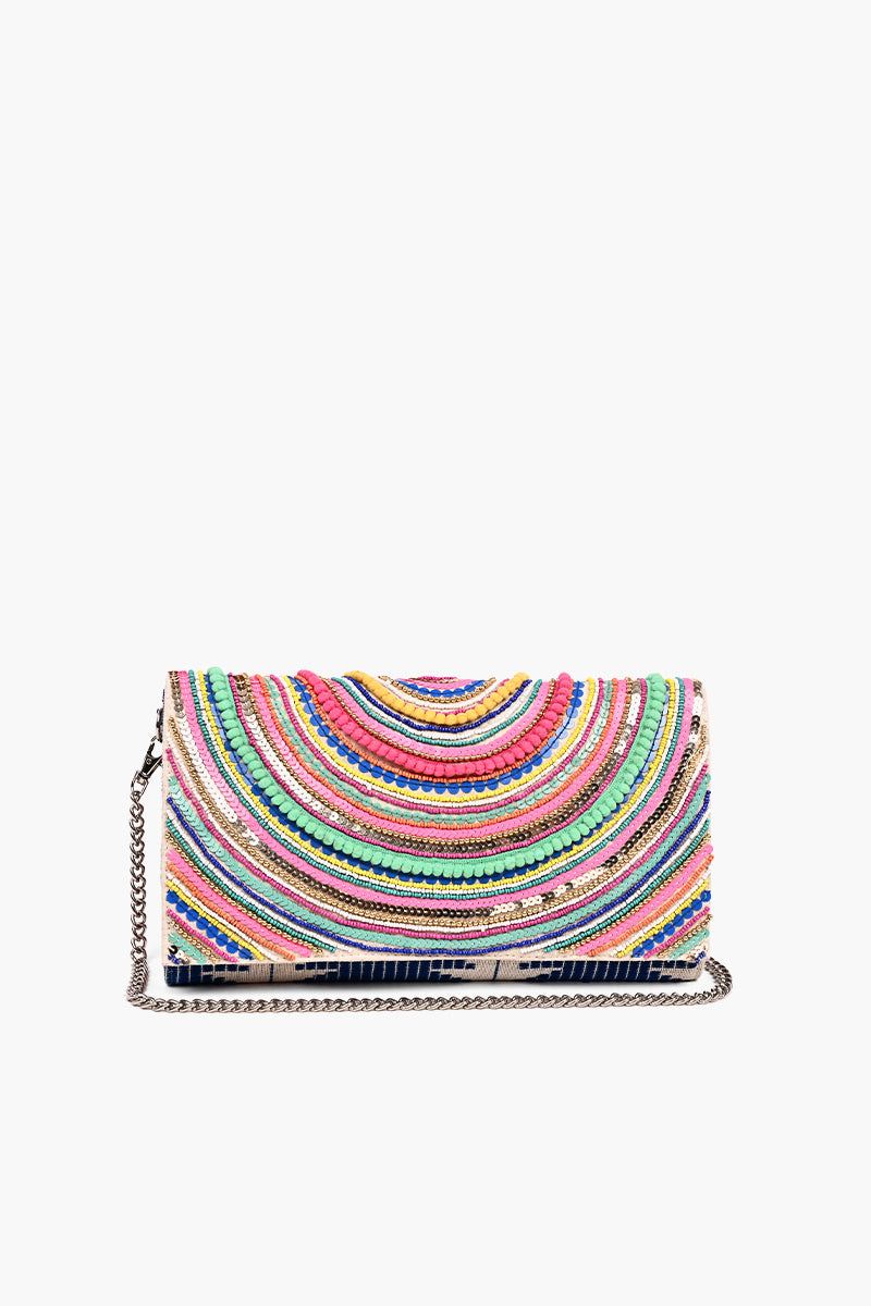New Confetti Embellished Clutch