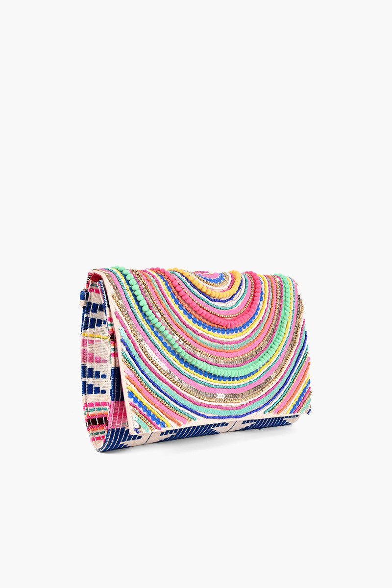 New Confetti Embellished Clutch