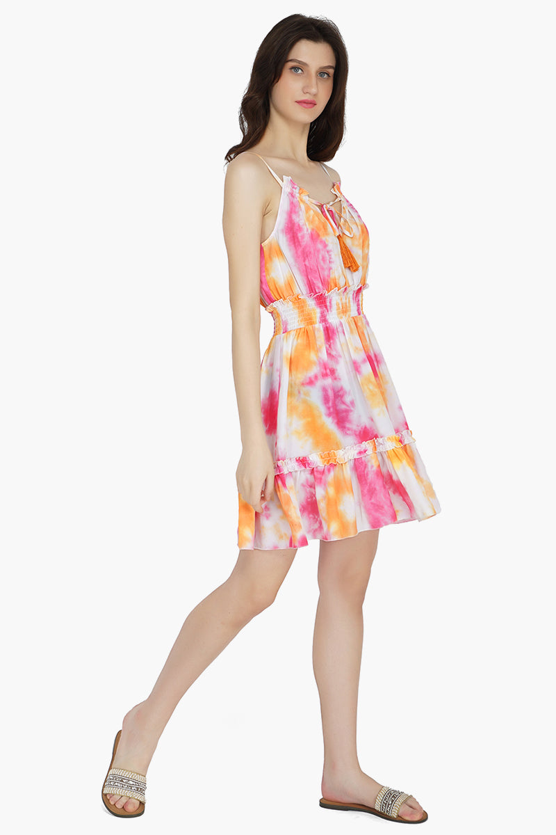 Sunrise Tie Dye Mini Dress