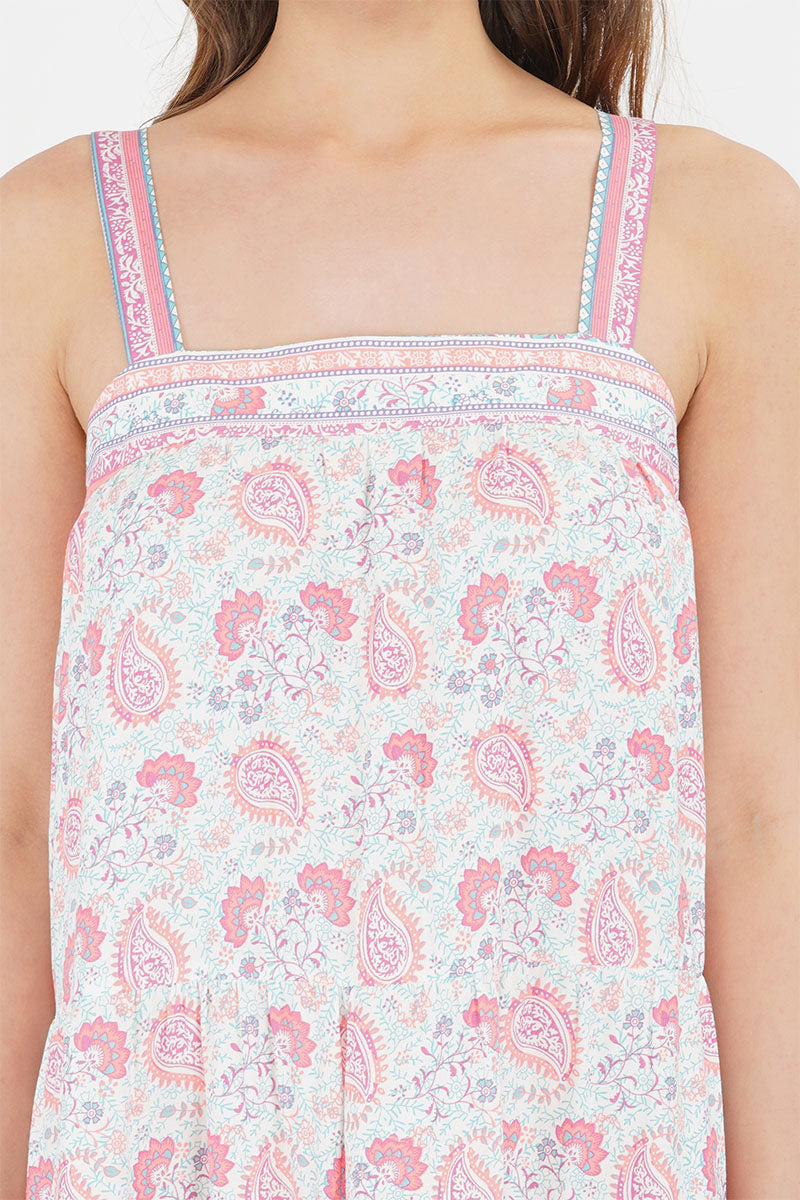 Sugar Coral Floral Maxi Dress