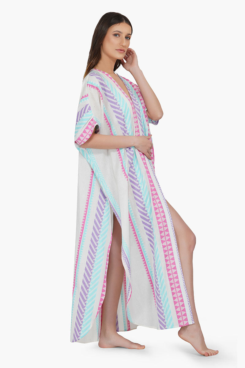 Aztec Yarn Dyed Cotton Cover Up