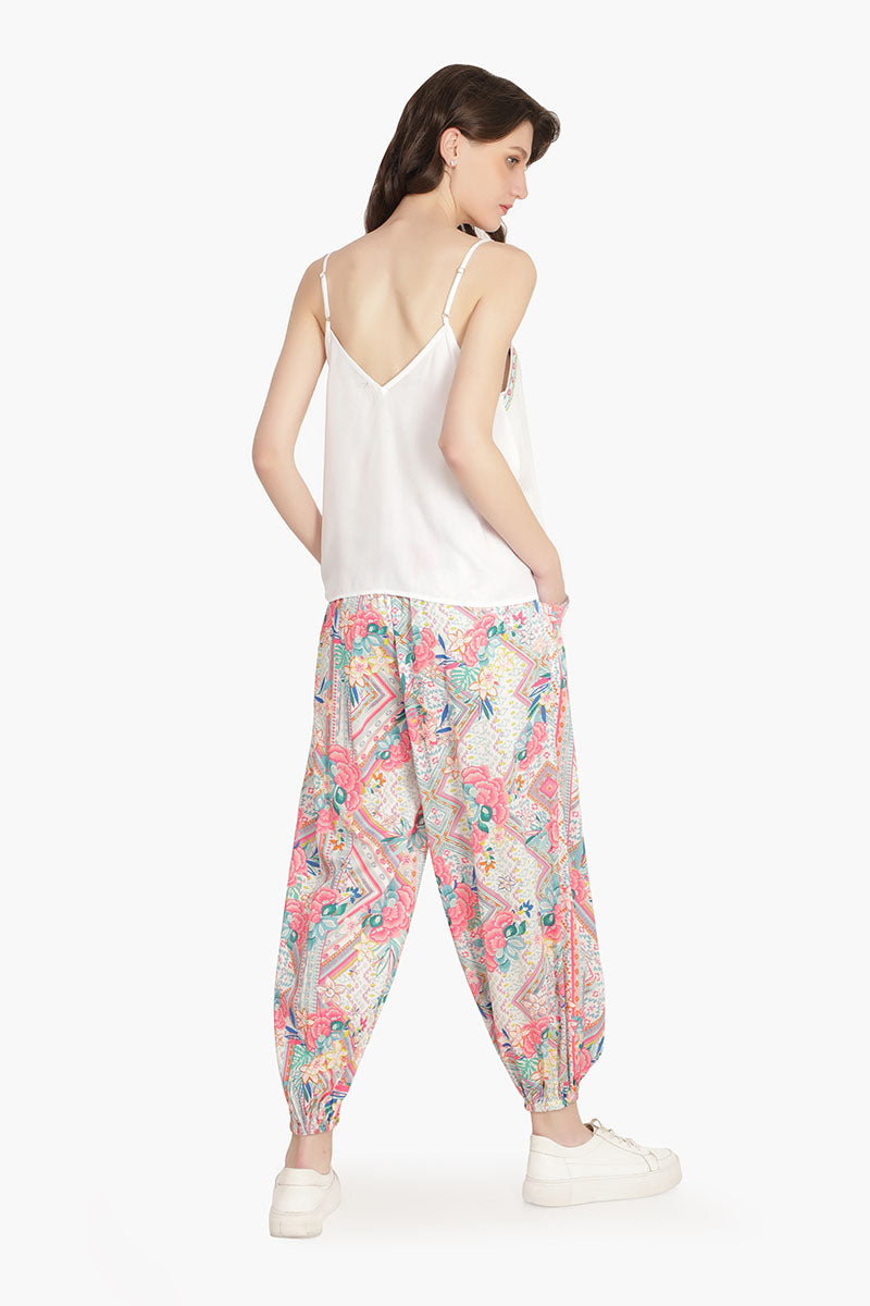 Pink Carnation Embellished Top