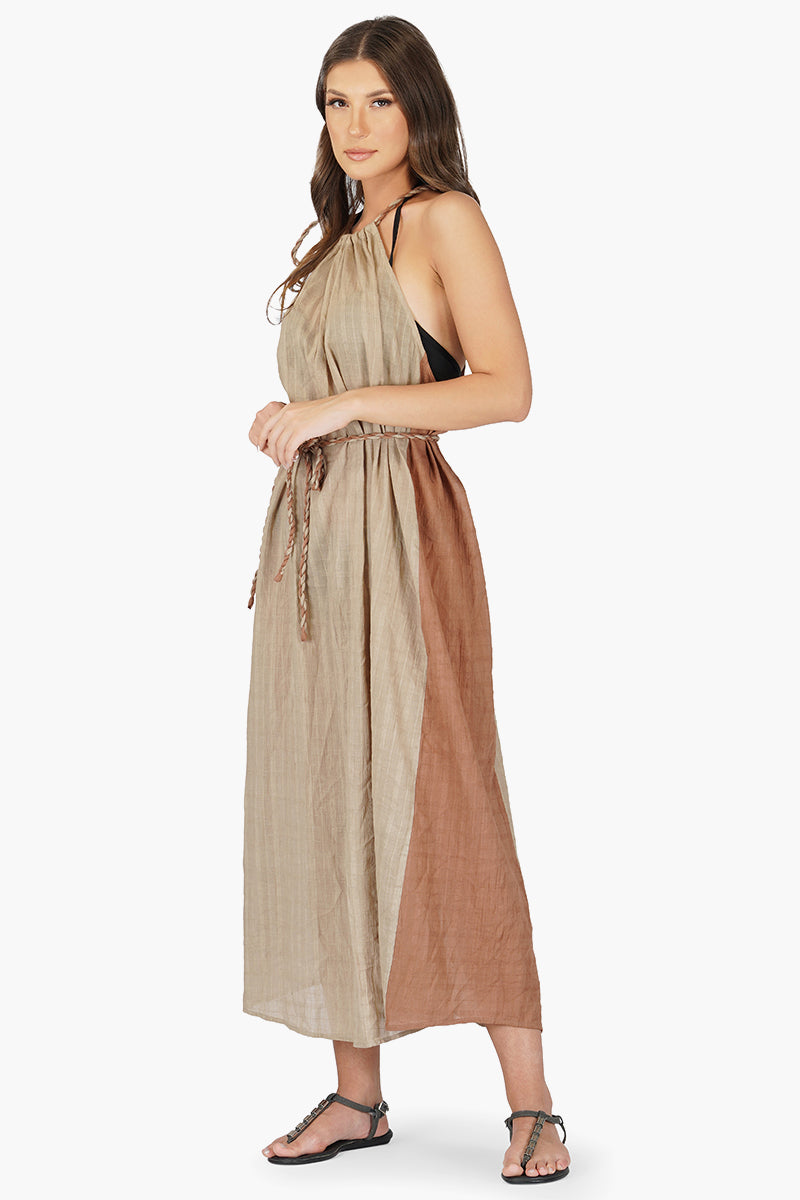 Desert Dust Cotton Maxi Dress