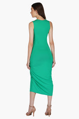 Emerald Viscose Knit Dress
